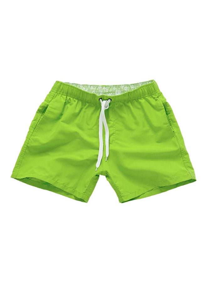 Summer Drawstring Beach Shorts Emerald - Image 1