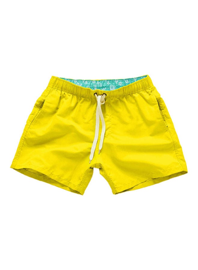 Summer Drawstring Beach Shorts Emerald