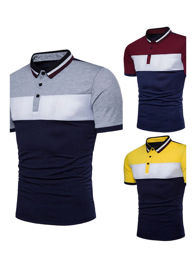 Stylish Collared Neck T-Shirt Multicolour - Image 3