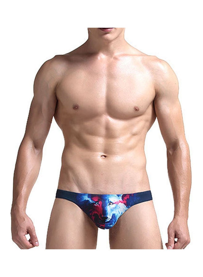 Generic - 3D Animal Printed G-String Sapphire Blue - Image 1