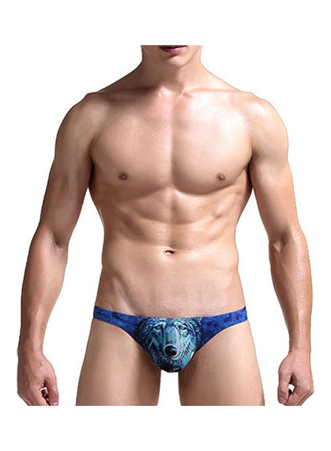 Generic - 3D Animal Printed G-String Sapphire Blue - Image 1