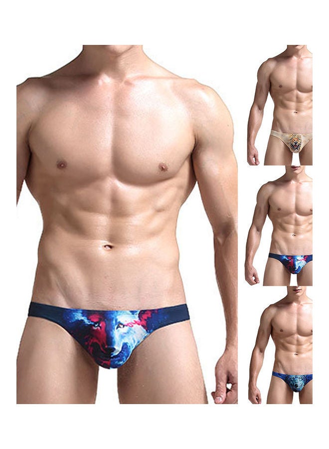Generic - 3D Animal Printed G-String Yellow Leopard - Image 1
