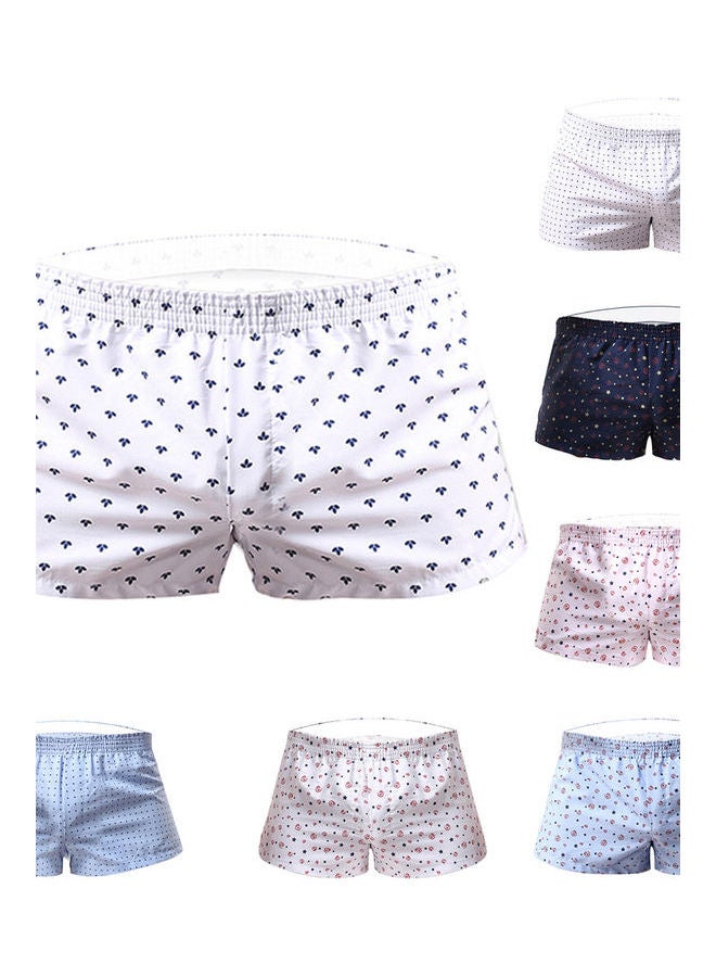 Fashionable Dots Clover Printed Boxers Blue  - Image 4