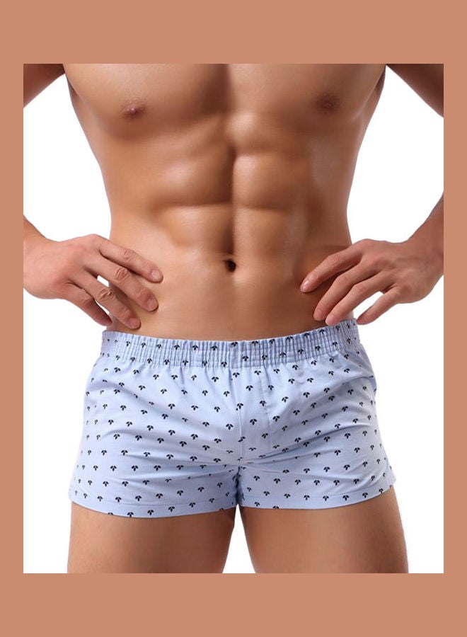 Fashionable Dots Clover Printed Boxers Blue  - Image 5