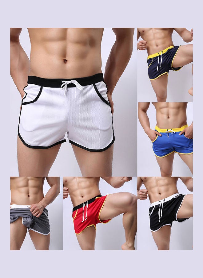 Summer Drawstring Sports Shorts Red