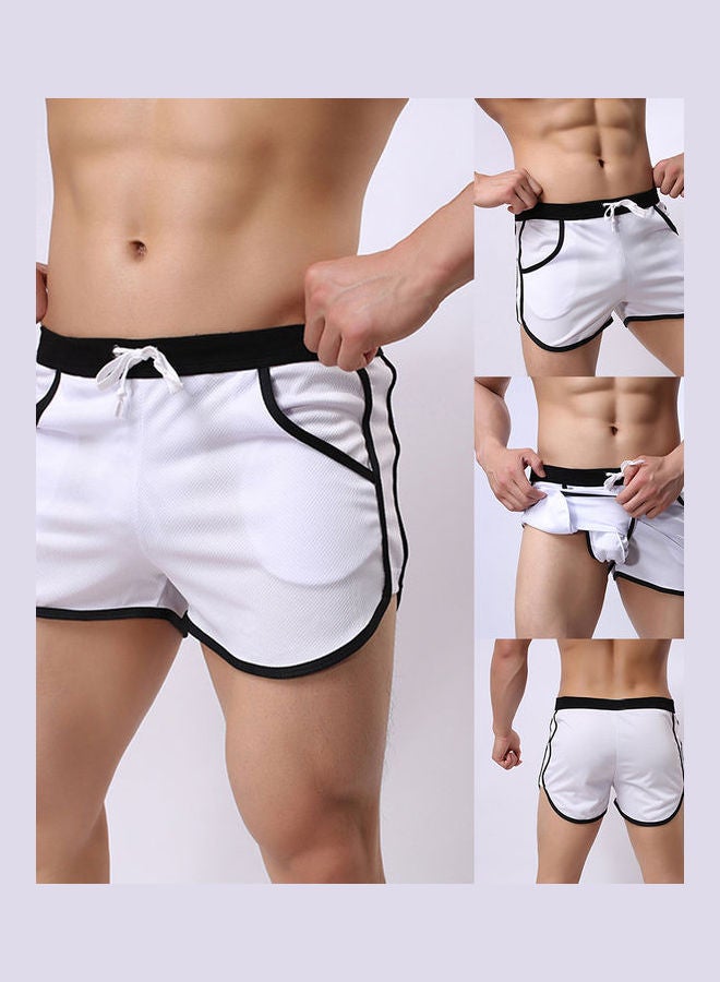 Summer Drawstring Sports Shorts Red