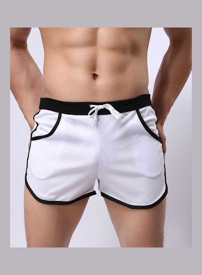 Summer Drawstring Sports Shorts Red