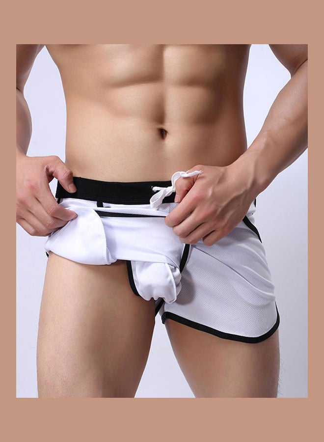 Summer Drawstring Sports Shorts Red