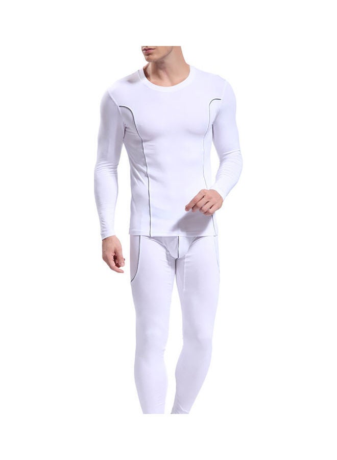 Generic Thermal Underwear Set White 