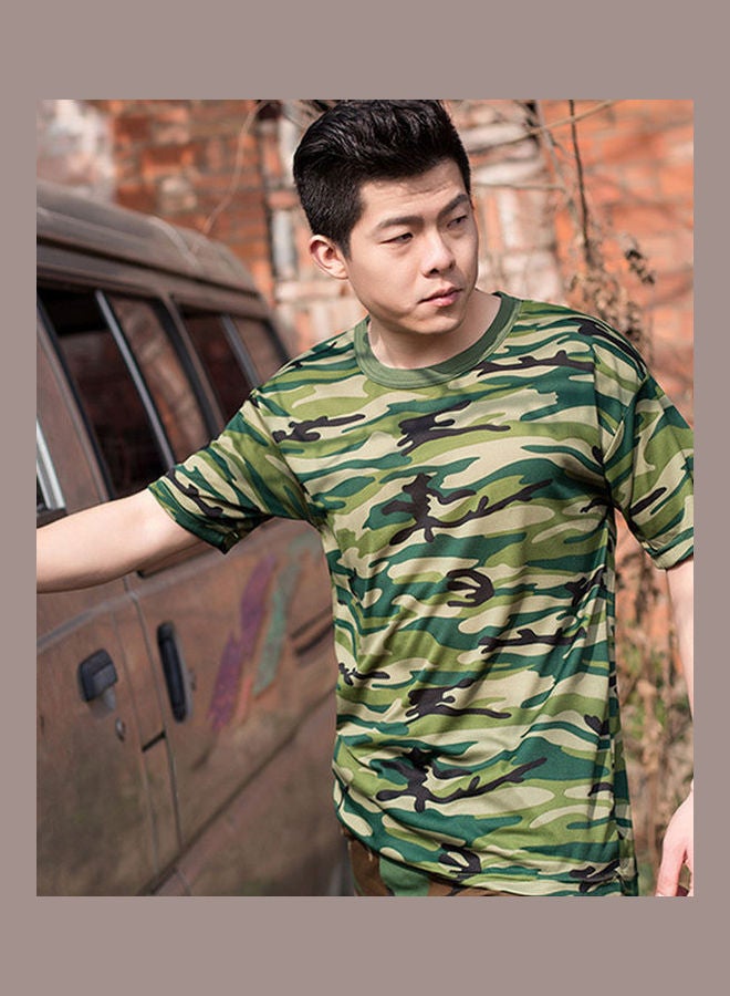 4-Piece Military Combat T-Shirt Set Multicolour - Image 4