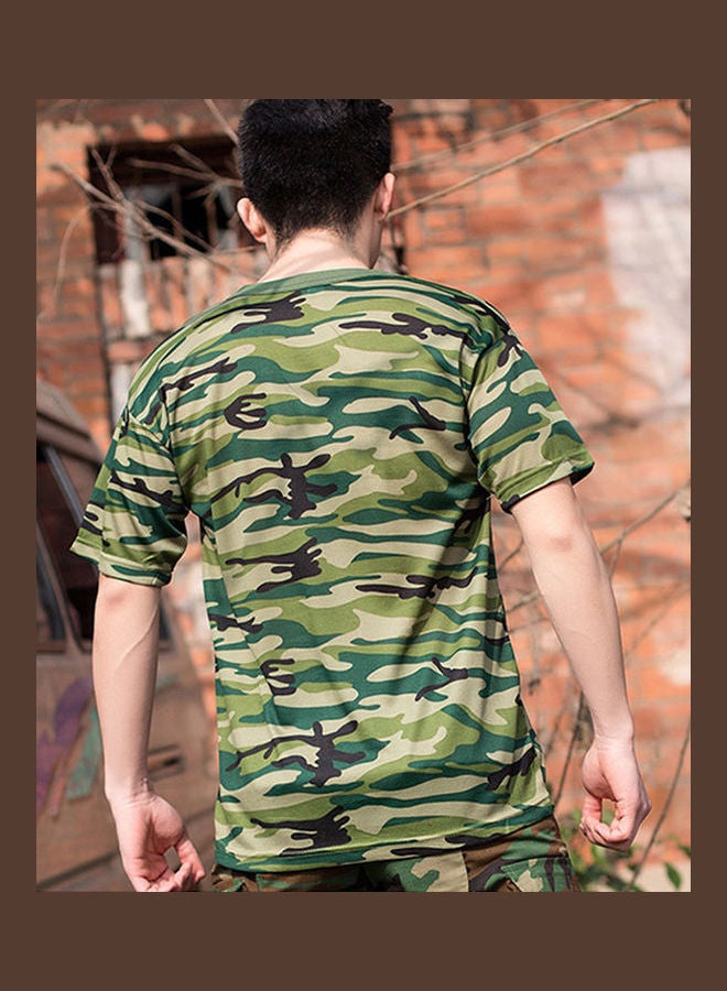 4-Piece Military Combat T-Shirt Set Multicolour - Image 5