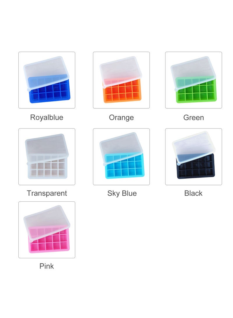 Silicone Ice Cube Tray Mold Blue 19.5x4x12.5cm  - Image 2