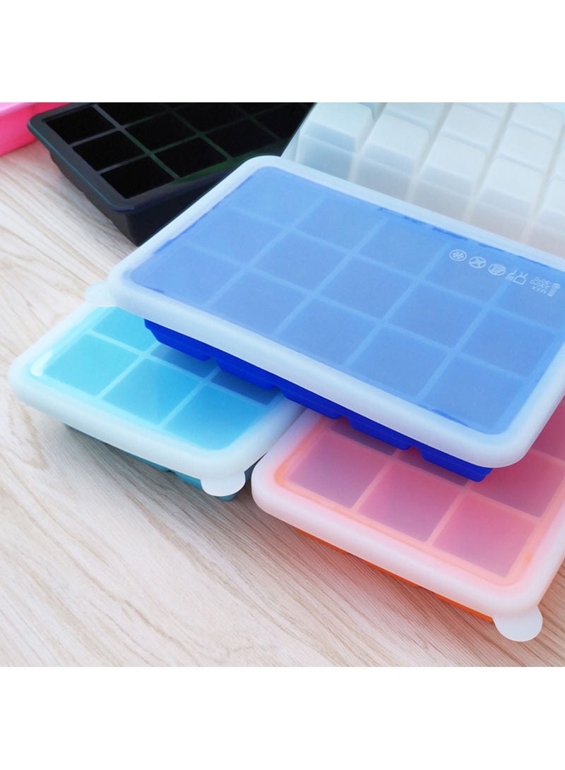 Silicone Ice Cube Tray Mold Blue 19.5x4x12.5cm  - Image 3