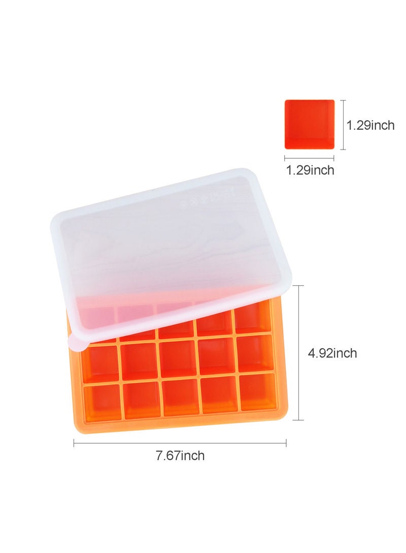 Silicone Ice Cube Tray Mold Blue 19.5x4x12.5cm  - Image 4