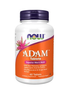 Now Foods Adam Men'S Multiple Vitamin 60 Tablets  - Image 1