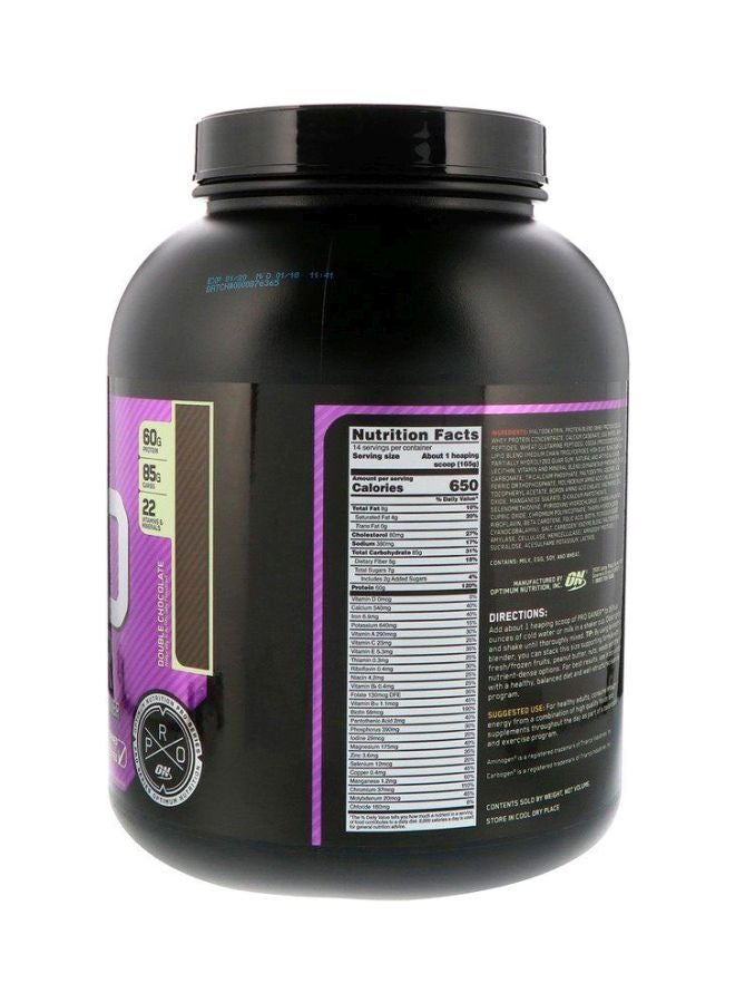 Optimum Nutrition - Pro Gainer High Protein Double Chocolate, 5.09 lb (2.31 kg) - Image 1