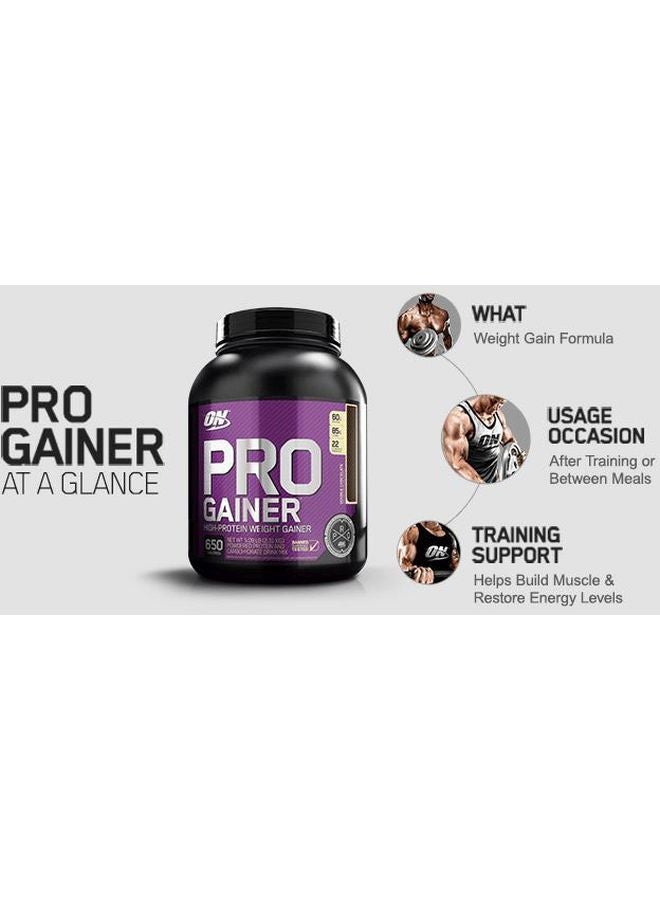 Optimum Nutrition - Pro Gainer High Protein Double Chocolate, 5.09 lb (2.31 kg) - Image 1