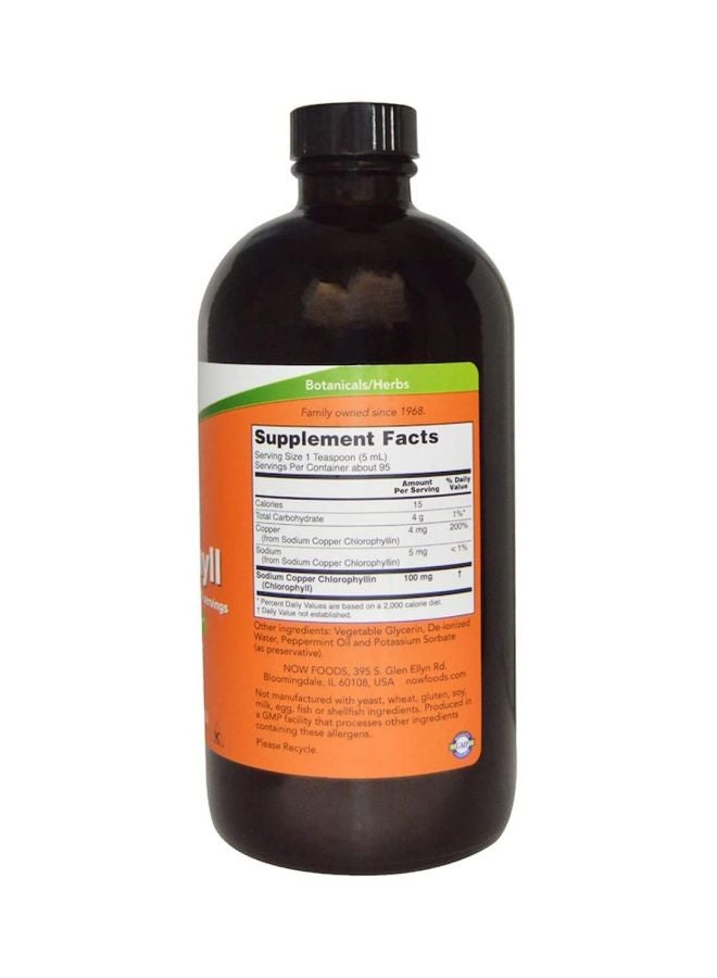 Now Foods - Internal Deodorizer Liquid Chlorophyll - Mint 473 ML - Image 1