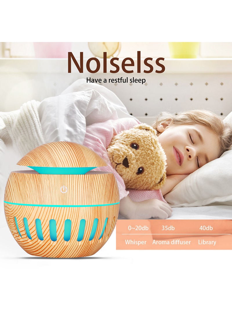 USB Color Changing LEDs Aroma Oil Diffuser Cool Mist Air Humidifier Multicolour 10.90x10.30x10.30cm