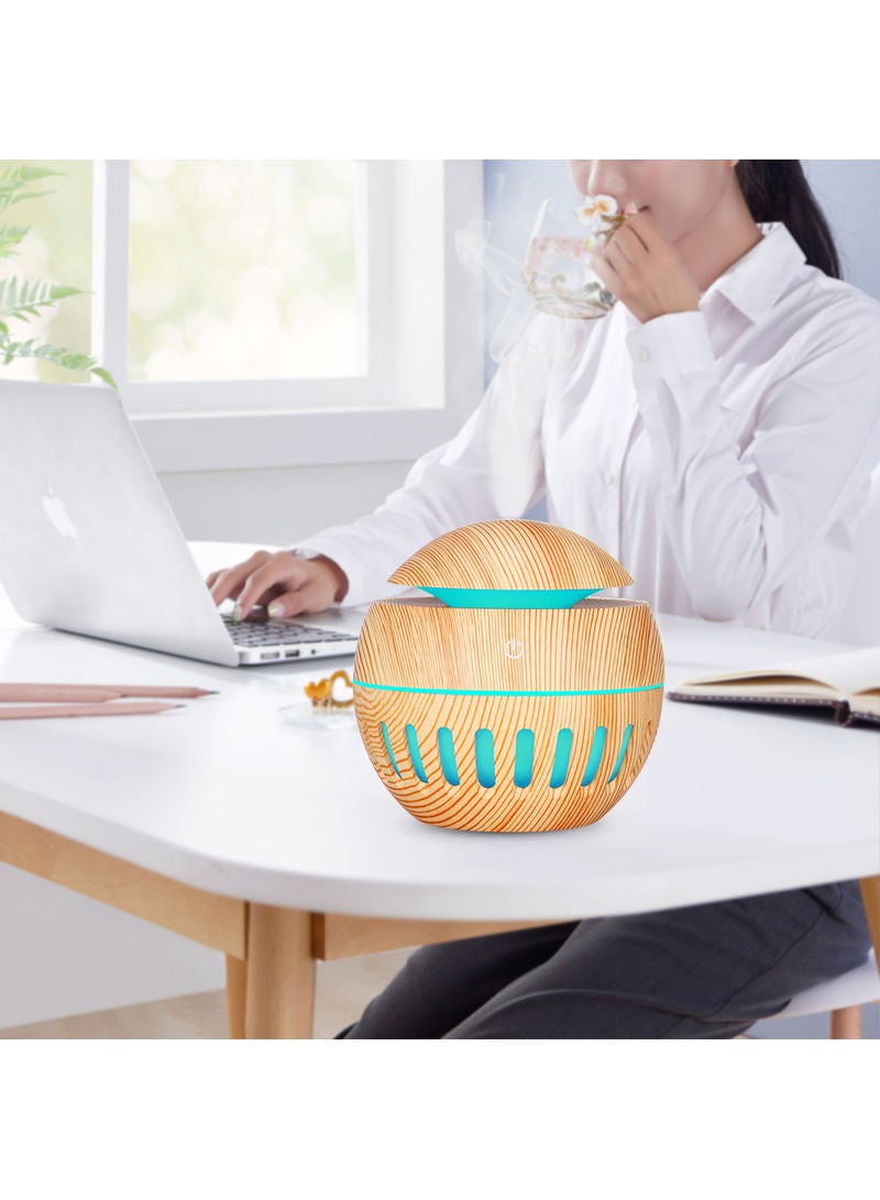 USB Color Changing LEDs Aroma Oil Diffuser Cool Mist Air Humidifier Multicolour 10.90x10.30x10.30cm