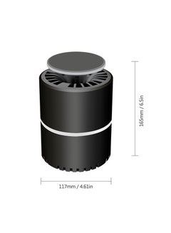 USB 5V LEDS UV Silent Direct Powered Mosquito Killer Lamp With Suction Fan Black 18.00x12.50x12.50cm - v1607685670/N41897347A_2