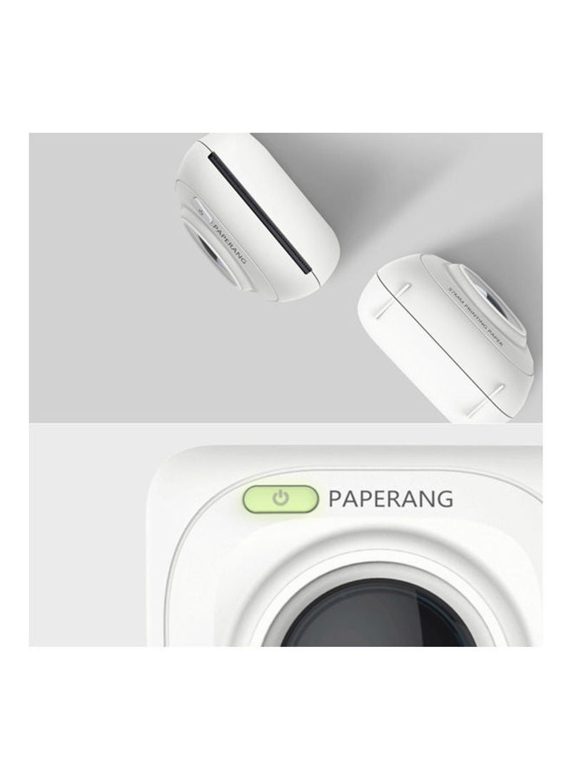 طابعة جيب P1 بتصميم صغير محمول أبيض - Image 2