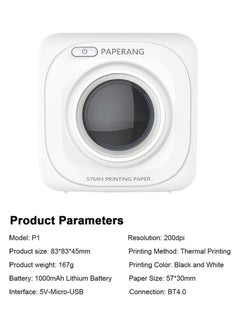 Generic P1 Portable Mini Pocket Printer White  - Image 5