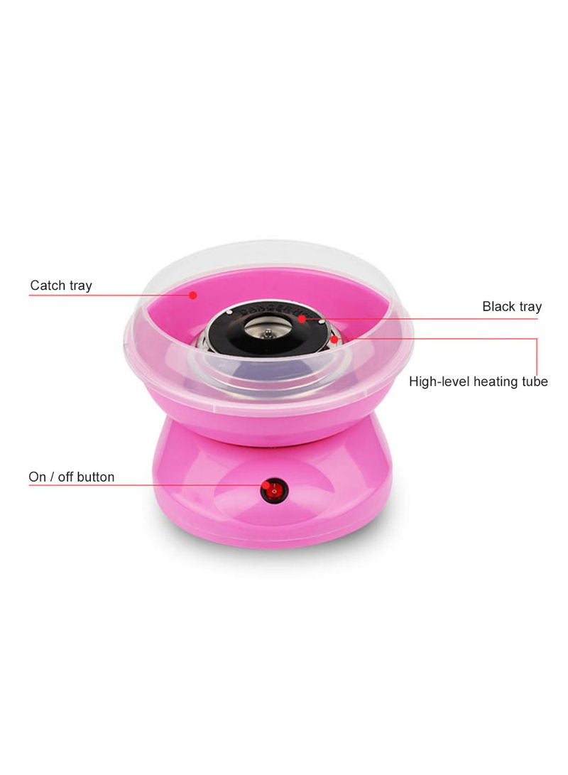Mini Automatic Cotton Candy Maker Pink 26x13x26cm - Image 3