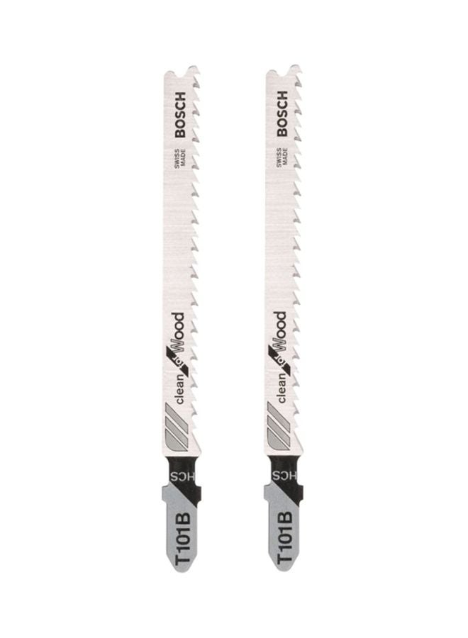 BOSCH 2-Piece of T-Shank Jigsaw Blade Silver/Grey/Black - Image 1
