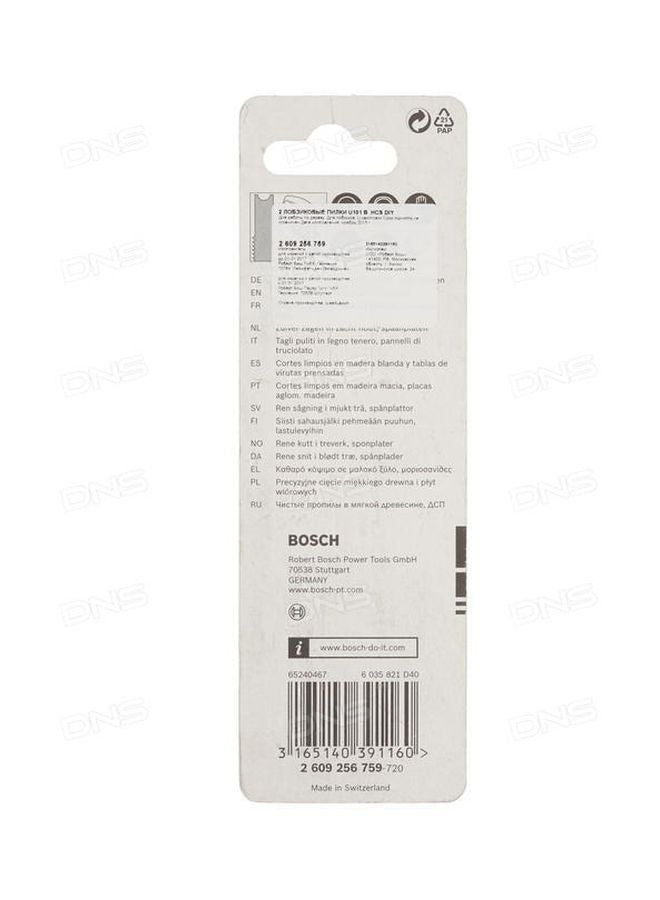 BOSCH 2-Piece of T-Shank Jigsaw Blade Silver/Grey/Black - Image 3