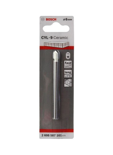 Cyl-9 Ceramic Tile Drill Bit Silver