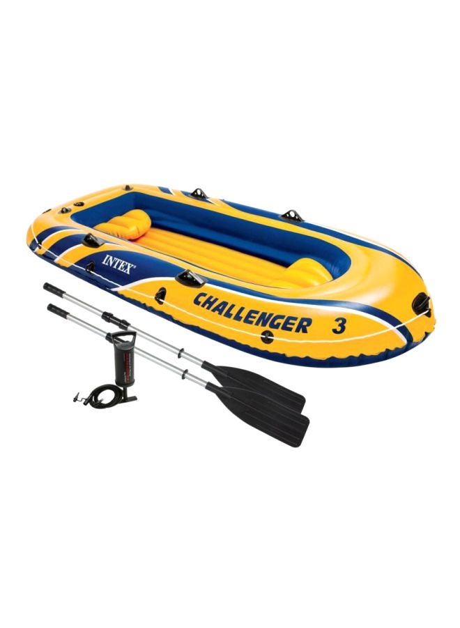 INTEX Challenger 3 Boat Set 60.96x23.5x41.28cm  - Image 1