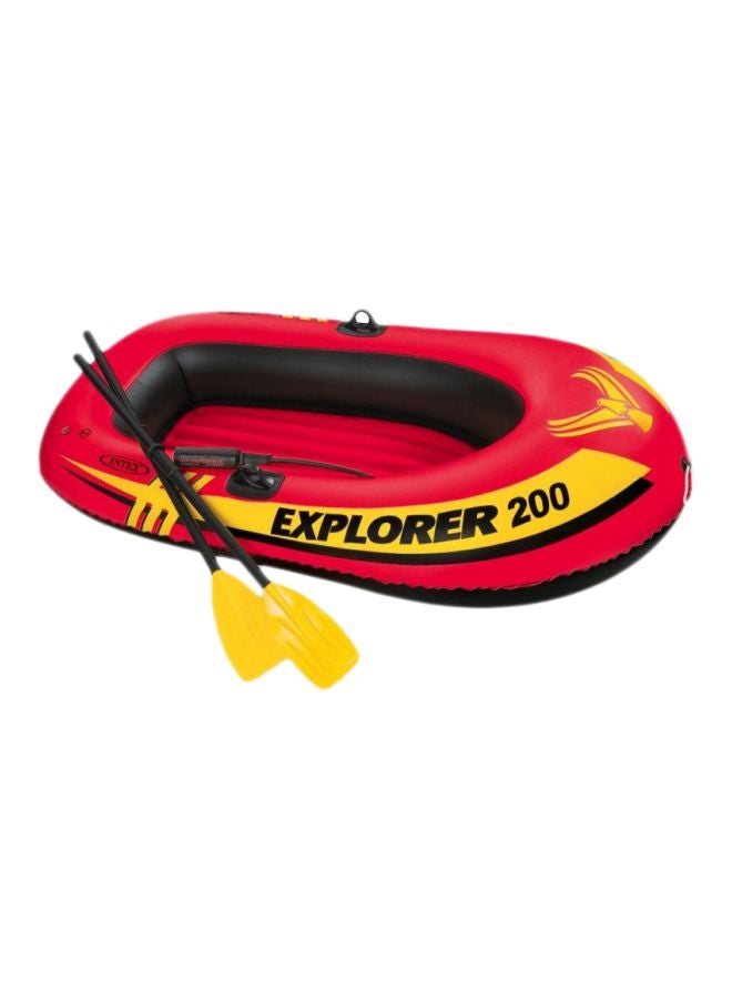 Explorer 200 Raft INTEX Explorer 200 Inflatable Boat Set – 2-Person Pvc Raft With Oars ...