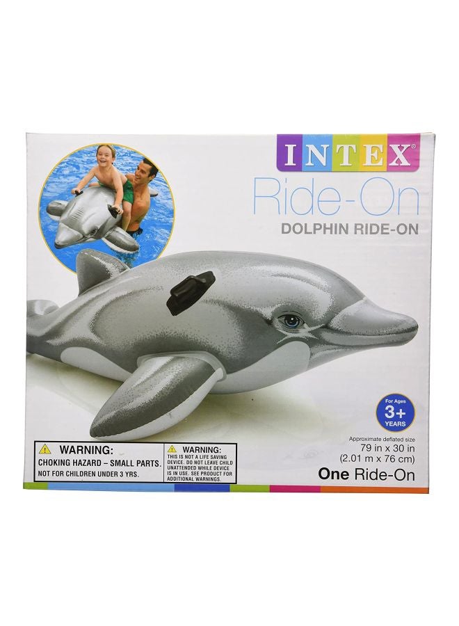 INTEX Dolphin Ride-On 79x30inch - Image 3