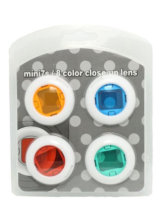 Set Of 4 Caiul Instax Mini Color Close Up Selfie Lens For Instax Mini 8, Mini 7S Red/Blue/Green - v1607687503/N13099430A_1