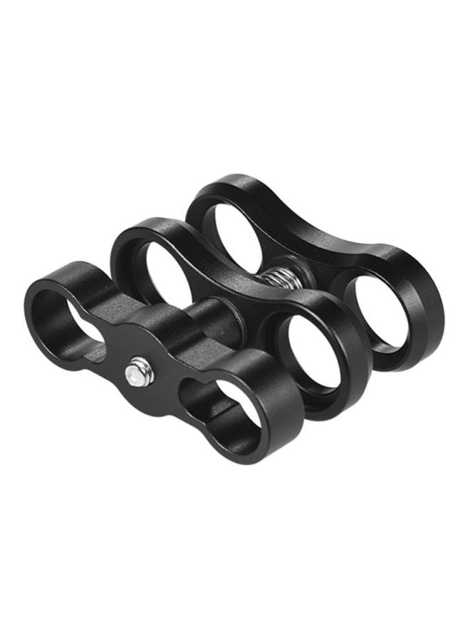 ANDOER Butterfly Dual Ball Clamp Mount Flash Connector Black  - Image 3