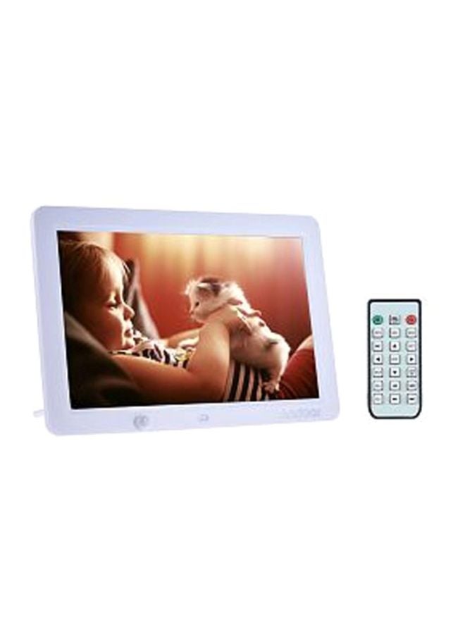 ANDOER LED Digital Photo Frame With Remote - UK Plug White  - Image 2