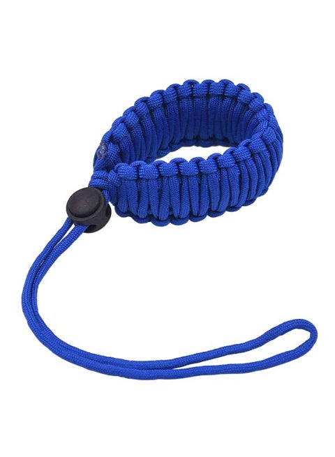 Adjustable Paracord Camera Wrist Strap Royal blue