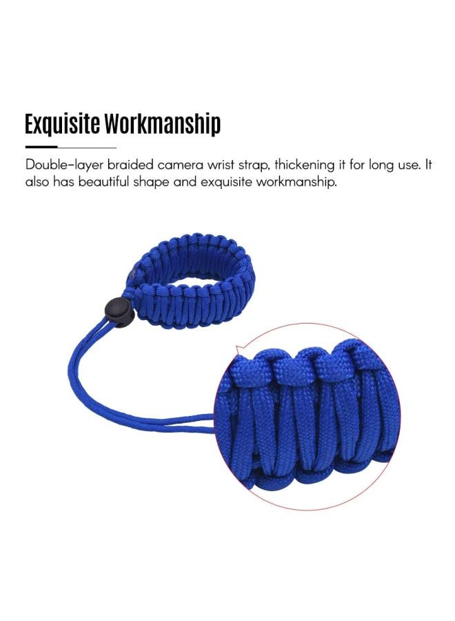 ANDOER - Adjustable Paracord Camera Wrist Strap Royal blue - Image 1