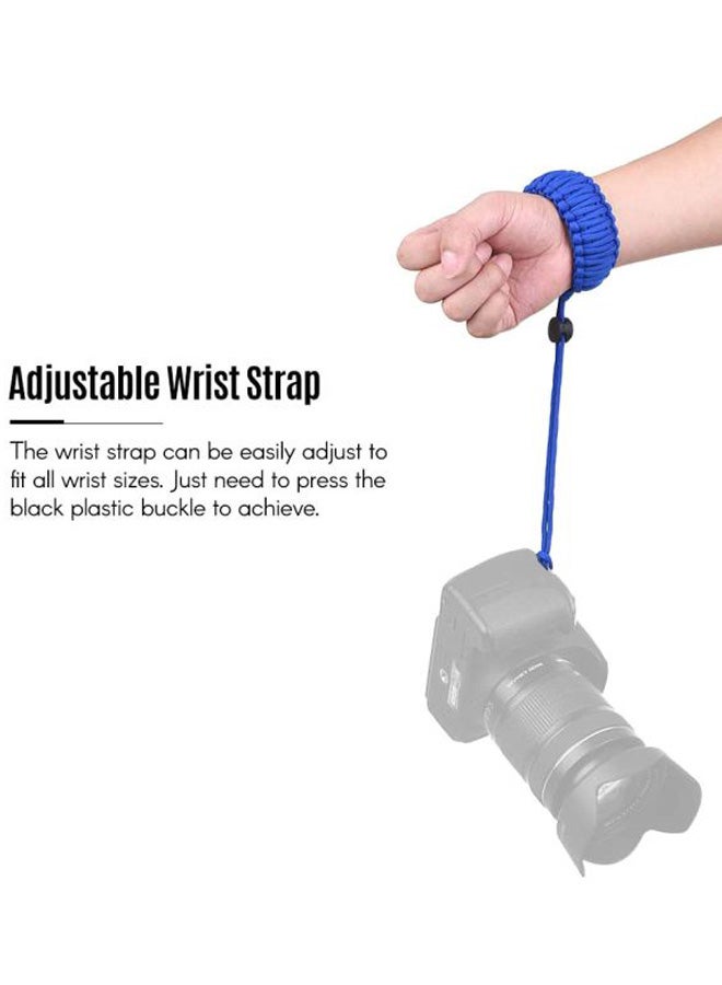 ANDOER - Adjustable Paracord Camera Wrist Strap Royal blue - Image 1
