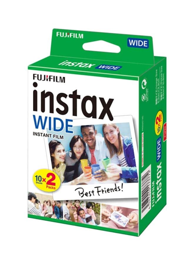 FUJIFILM - Instant Film Photo Paper For Instax WIDE -  10 Sheets White - Image 1