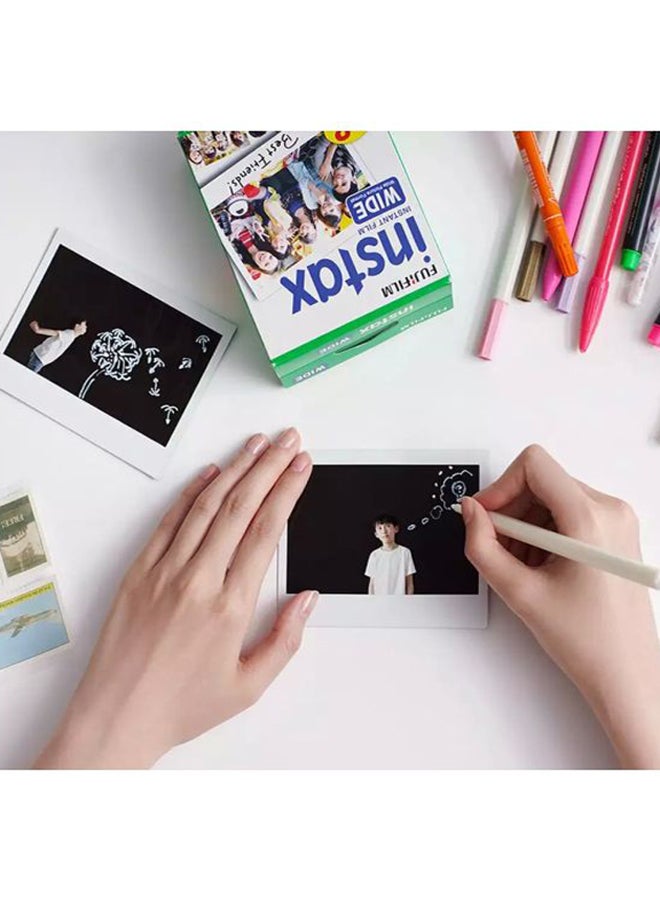 FUJIFILM - Instant Film Photo Paper For Instax WIDE -  10 Sheets White - Image 1