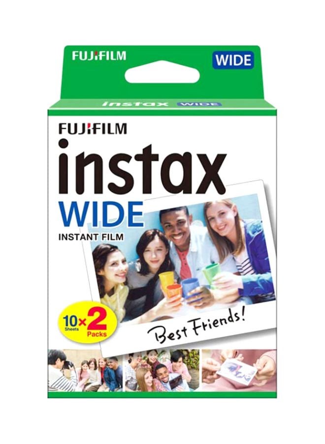 FUJIFILM - Instant Film Photo Paper For Instax WIDE -  10 Sheets White - Image 1