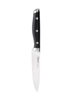 Fissman Non Stick Stainless Steel Colored Paring Knife Black/Silver 3.5inch  - Image 1