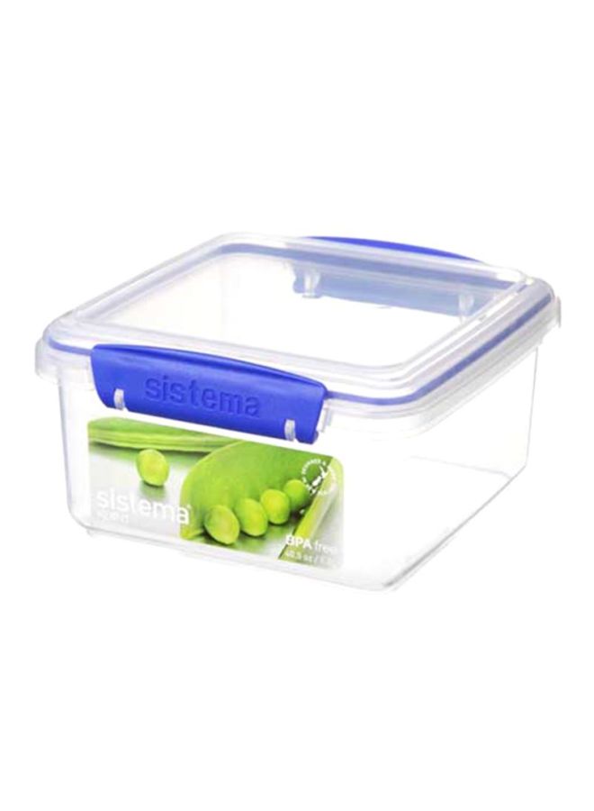 علبة غداء شفاف / الأزرق / الأخضر 1.2لترات