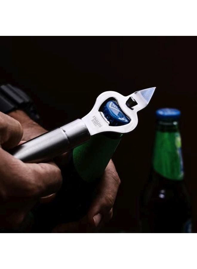 Bottle Opener Chrome Plated Stainless Steel Dishwasher Safe 19X4.3Cm Silver 19x4.3cm