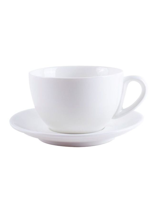 Verona Set Of 2 Piece Cappuccino Cup N Saucer White  - Image 2