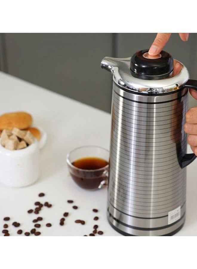 رويال فورد تُرمس حراري من الاستانلس ستيل مزدوج الجدار فضي - Image 2