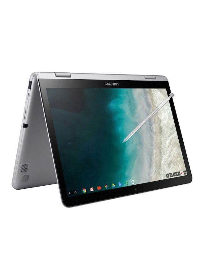 Samsung - Chromebook Plus 2-In-1 Laptop With 12.2-Inch Display, Celeron Processor/4GB RAM/32GB eMMC Flash Drive/Intel HD Graphics 615 Stealth Silver - Image 1