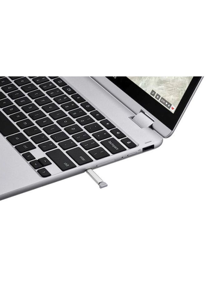Samsung - Chromebook Plus 2-In-1 Laptop With 12.2-Inch Display, Celeron Processor/4GB RAM/32GB eMMC Flash Drive/Intel HD Graphics 615 Stealth Silver - Image 1
